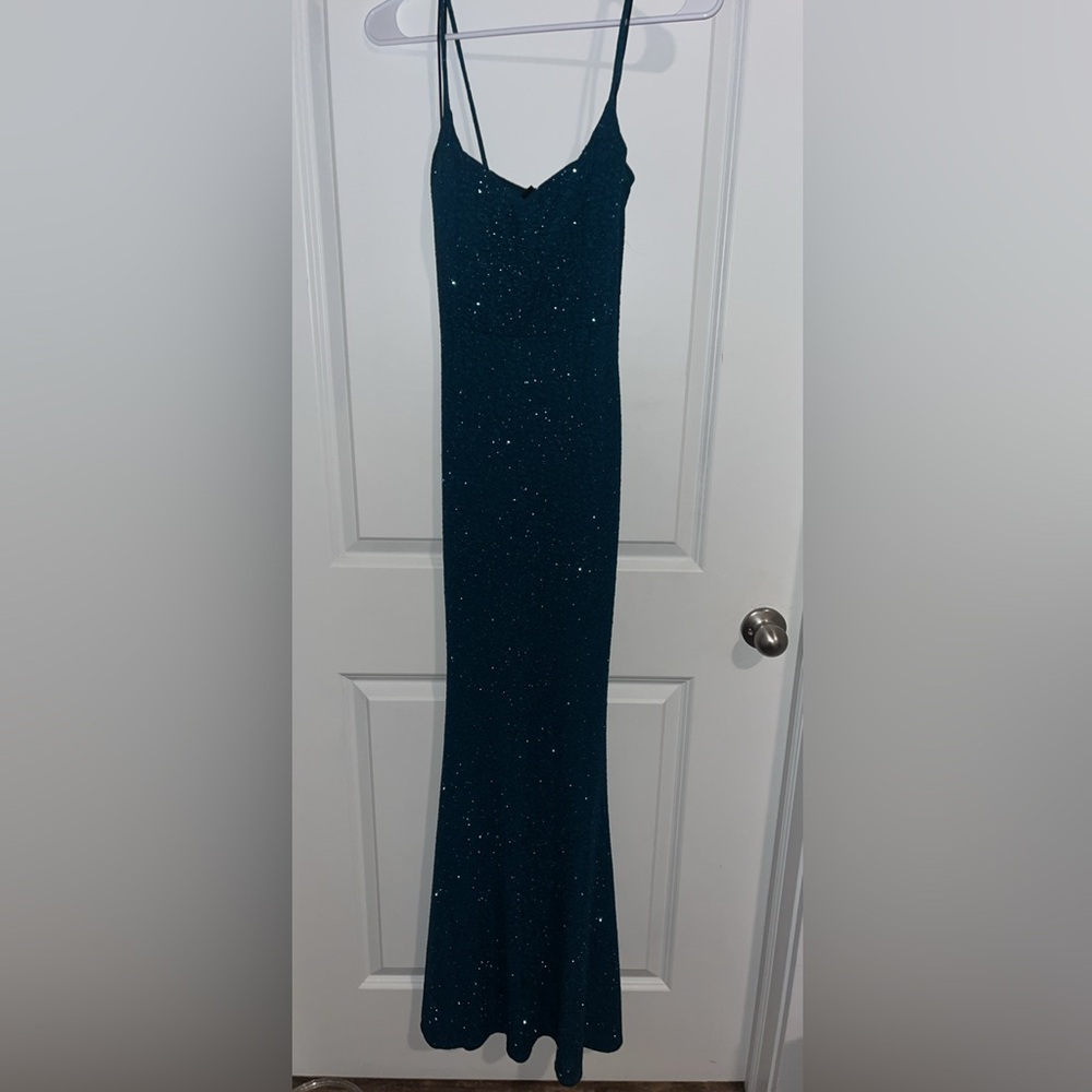 Windsor Teal Glitter Dress